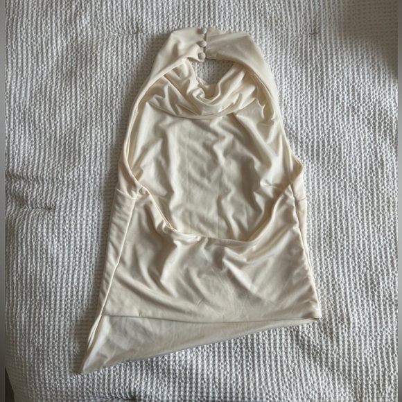 Meshki Cream Cowl Neck Sleeveless Sweater - Picture 3 of 7